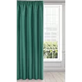 Zasłona zielona o lnianym splocie w stylu eko 140x270 cm taśma - STYLE
