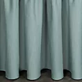 Zasłona miętowa z falbaną z tkaniny o płóciennym splocie 140x250 cm taśma - LENA