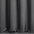 Zasłona szyta na taśmie 5 cm grafitowa z gładkiej tkaniny zaciemniającej typu dimout