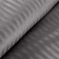 Pościel 220x200 cm satyna bawełniana kolor stalowy w drobne prążki VERA