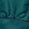 Prześcieradło z gumką 140x200 cm z satyny bawełnianej kolor turkusowy 125 g/m2 DINA Diva Line