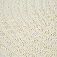Podkładka okrągła na stół kremowa średnica 38 cm BOHO 9 pleciona z wzorem