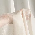 Firana szyta na taśmie 5 cm perłowa z miękkiej tkaniny o lekkim splocie i delikatnym połysku, wykończona obciążnikiem