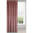 Zasłona różowa z ekskluzywnego aksamitnego welwetu 290 g/m2 140x270 cm taśma - VILLA