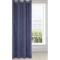 Zasłona granatowa o strukturze sztruksu 140x250 przelotka - JULIE