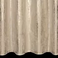 Zasłona welwetowa beżowo, szampańska zdobiona przecieranym wzorem 140x270 cm taśma - RENIA