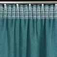 Zasłona ciemnoturkusowa zaciemniająca o strukturalnym wzorze 130x300 cm taśma - CARLO
