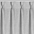 Zasłona srebrna o płóciennym splocie z efektem melanżu 80x270 cm (wymiar podany na gotowo) system flex - JULA