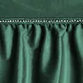 Zasłona welwetowa ciemnozielona zdobiona falbanami 140x250 cm przelotka - SAMI