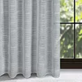 Dekoracja okienna szara w poprzeczne prążki z efektem deszczyku, półprzezroczysta 140x300 cm taśma - ARIA