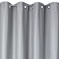 Zasłona srebrna z błyszczącym splotem 140x250 cm przelotka - ESSME