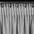 Zasłona welwetowa szara z przecieranym wzorem 140x270 cm taśma - MIRELA