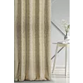 Zasłona szyta na taśmie 5 cm DORIANA srebrno musztardowa z tkaniny o dwukolorowym nieregularnym wzorze