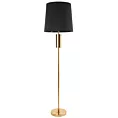 Lampa stojąca do salonu czarna LETI w minimalistycznym stylu