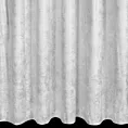 Zasłona biało, srebrna welwetowa z nakrapianym nadrukiem 135x270 cm taśma - AVENA