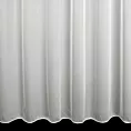 Firana szyta na taśmie fala kremowa z supermiękkiej tkaniny o perłowym połysku, wykończona obciążnikiem