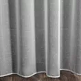 Firana szara z efektem deszczyku 140x250 cm przelotka ANGELA