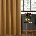 Zasłona szyta na taśmie 5 cm złota z miękkiej tkaniny welwetowej