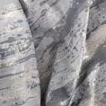Zasłona szaro, złocista z welwetu z efektem przecierki 140x250 cm przelotka - GRACE