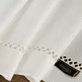 Obrus biały 145x280 cm EMILY z ozdobną listwą i mereżką