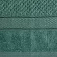 Ręcznik kąpielowy 70x140 cm bawełniany kolor ciemnozielony z welwetową bordiurą 500 g/m2 JESSI
