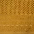 Ręcznik kąpielowy 70x140 cm bawełniany kolor miodowy z ozdobną bordiurą w paseczki 500 g/m2 ADORE