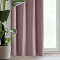Zasłona welwetowa pudrowy róż gładka 140x250 cm przelotka - PIERRE