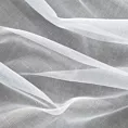 Firana szyta na taśmie fala ALBERTA biała z półprzezroczystej matowej tkaniny o naturalnym splocie