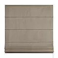 Roleta rzymska ciemnobeżowa z miękkiej tkaniny welwetowej