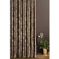 Tkanina zasłonowa z welwetu zdobiona złotym marmurkowym wzorem