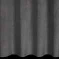 Zasłona welwetowa grafitowa z kryształkami 140x250 cm przelotka - ARIADNA