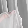 Firana szyta na taśmie 5 cm biała półprzezroczysta, z matowego woalu, o niestandardowej wysokości 360cm, wykończona obciążnikiem