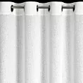 Zasłona biało, srebrzysta z dodatkiem błyszczącej nici 140x250 cm przelotka - ESSI