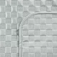 Narzuta welwetowa srebrna 200x220 cm pikowana metodą hot press SOFIA 4 Eurofirany Premium