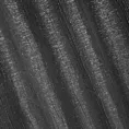 Zasłona szara z błyszczącą nicią i marszczoną powierzchnią 140x250 cm przelotka - Renne