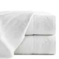 Ręcznik kąpielowy 50x90 cm bawełniany kolor biały z koronką oraz subtelnym haftem 500 g/m2 SISI