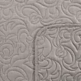 Narzuta z tkaniny imitującej len popielata 220x240 cm na łóżko pikowana metodą hot press LENA 4 Eurofirany Premium