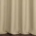 Zasłona szyta na taśmie 8 cm beżowa z tkaniny o naturalnym splocie w stylu eko