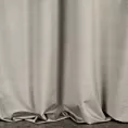 Zasłona szyta na flexach ENYA ciemnobeżowa z miękkiej półmatowej tkaniny welwetowej