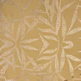 Bieżnik na stół miodowo, złoty 35x220 cm welwetowy BLINK 15 z delikatnymi gałązkami