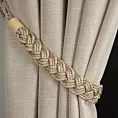 Dekoracyjny sznur do zasłon KAYLA pleciony w wzór warkocza