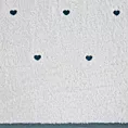Ręcznik kąpielowy dziecięcy 50x90 cm bawełniany kolor biały,jasnoniebieski z haftem serduszek 480 g/m2 BABY 58