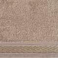 Ręcznik kąpielowy 50x90 cm bawełniany kolor beżowy z ozdobną bordiurą 400 g/m2 MELANIE
