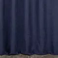 Zasłona szyta na taśmie 5 cm granatowa z miękkiej, matowej tkaniny w drobny geometryczny wzór