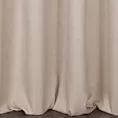 Zasłona szyta na taśmie 5 cm beżowa z gładkiej, przyjemnej w dotyku tkaniny z efektem melanżu