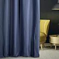 Zasłona szyta na taśmie 5 cm granatowa z eleganckiej matowej tkaniny o drobnym splocie