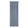 Zasłona niebieska z tkaniny welurowej 360x280 cm taśma - Dora
