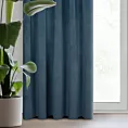 Zasłona granatowa z ekskluzywnego aksamitnego welwetu 290 g/m2 140x270 cm taśma - RIA - Diva Line