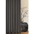 Zasłona szyta na taśmie 5 cm popielata tkanina zaciemniająca, strukturalna typu dimout