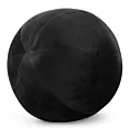 Poduszka dekoracyjna w formie kuli średnica 24 cm welwetowa czarna GAJA